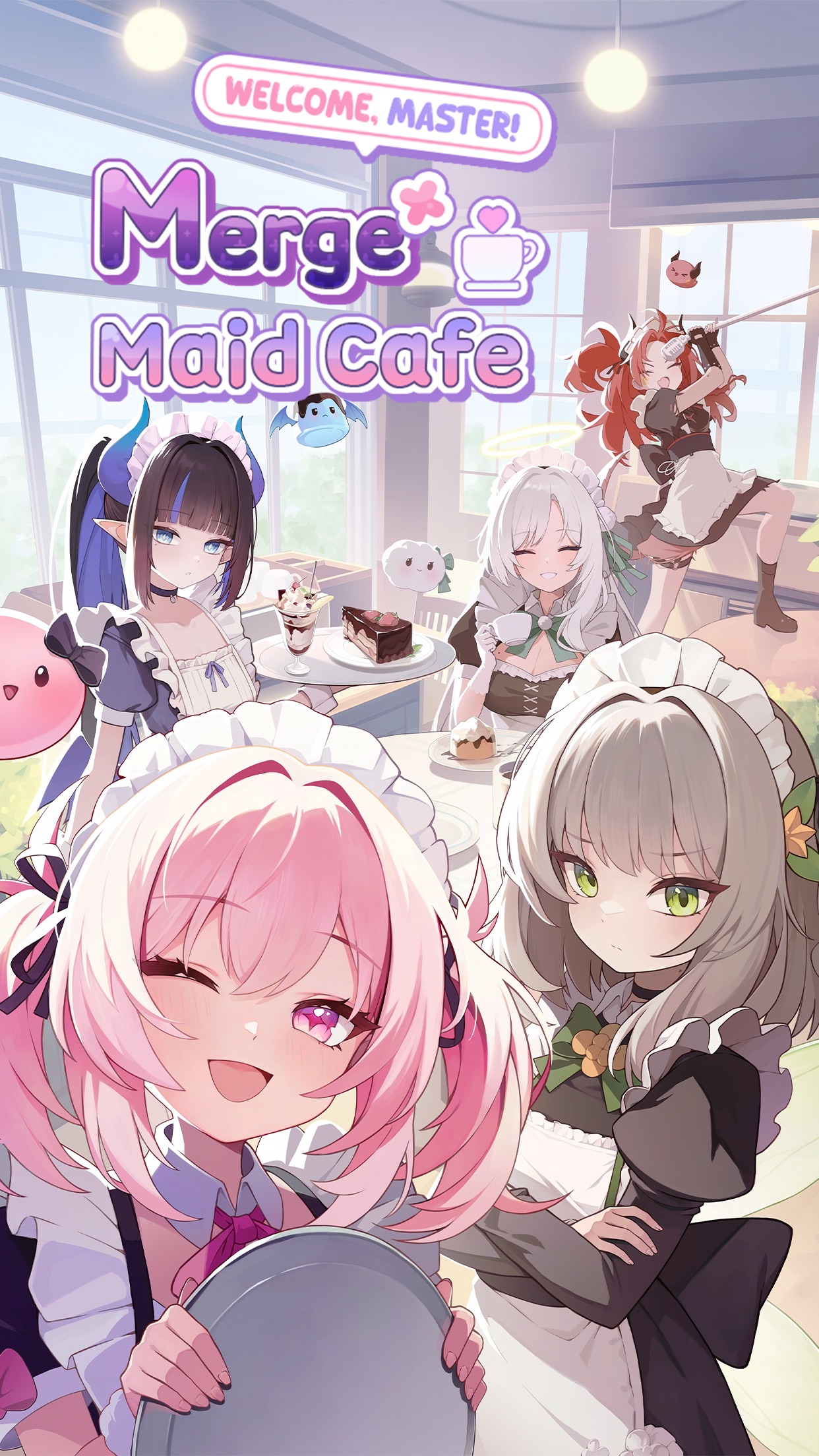 Merge Maid Cafe · 图01 · 官方商店宣传图 · 1242×2208