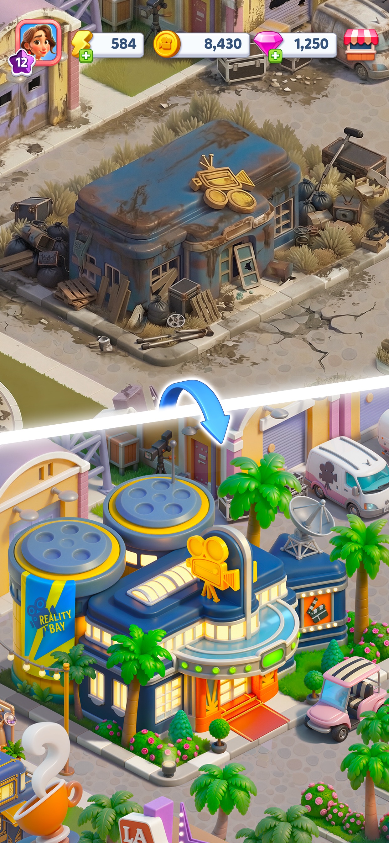 Reality Bay: Merge & Discover · 图06 · 成长/场景要素（含宣传包装） · 1242×2688