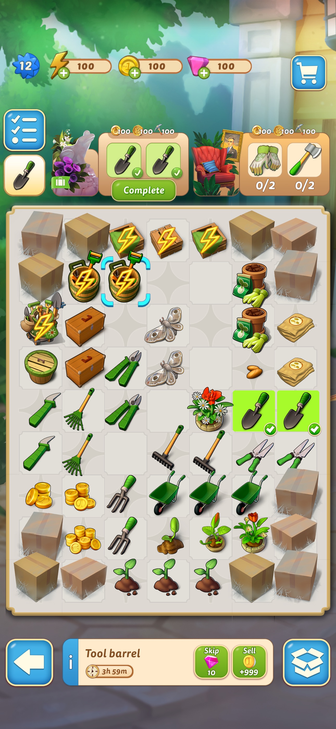 Merge Mansion: Puzzles & Story · 图07 · 棋盘要素（含宣传包装） · 1290×2796