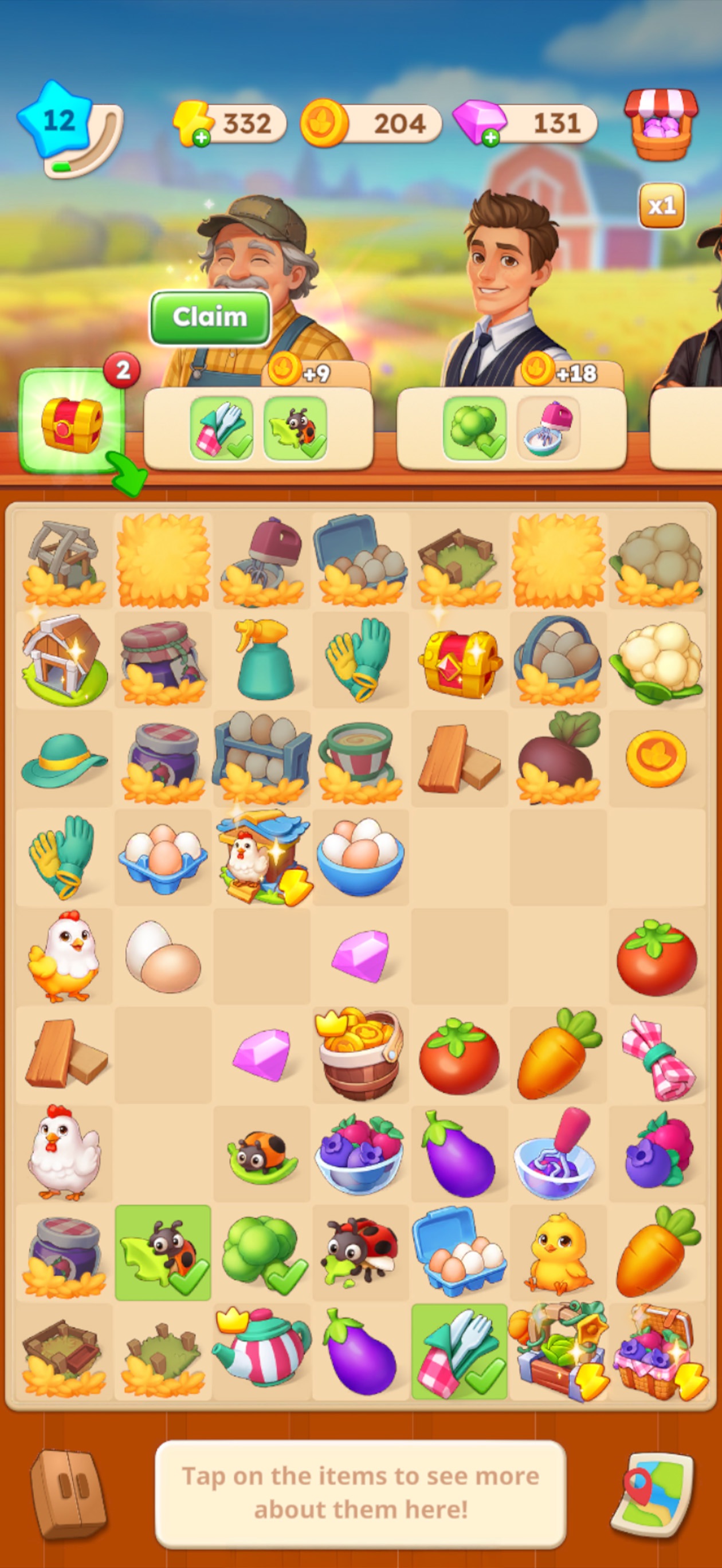 Big Farm: Merge Game · 图07 · 棋盘要素（含宣传包装） · 1260×2736