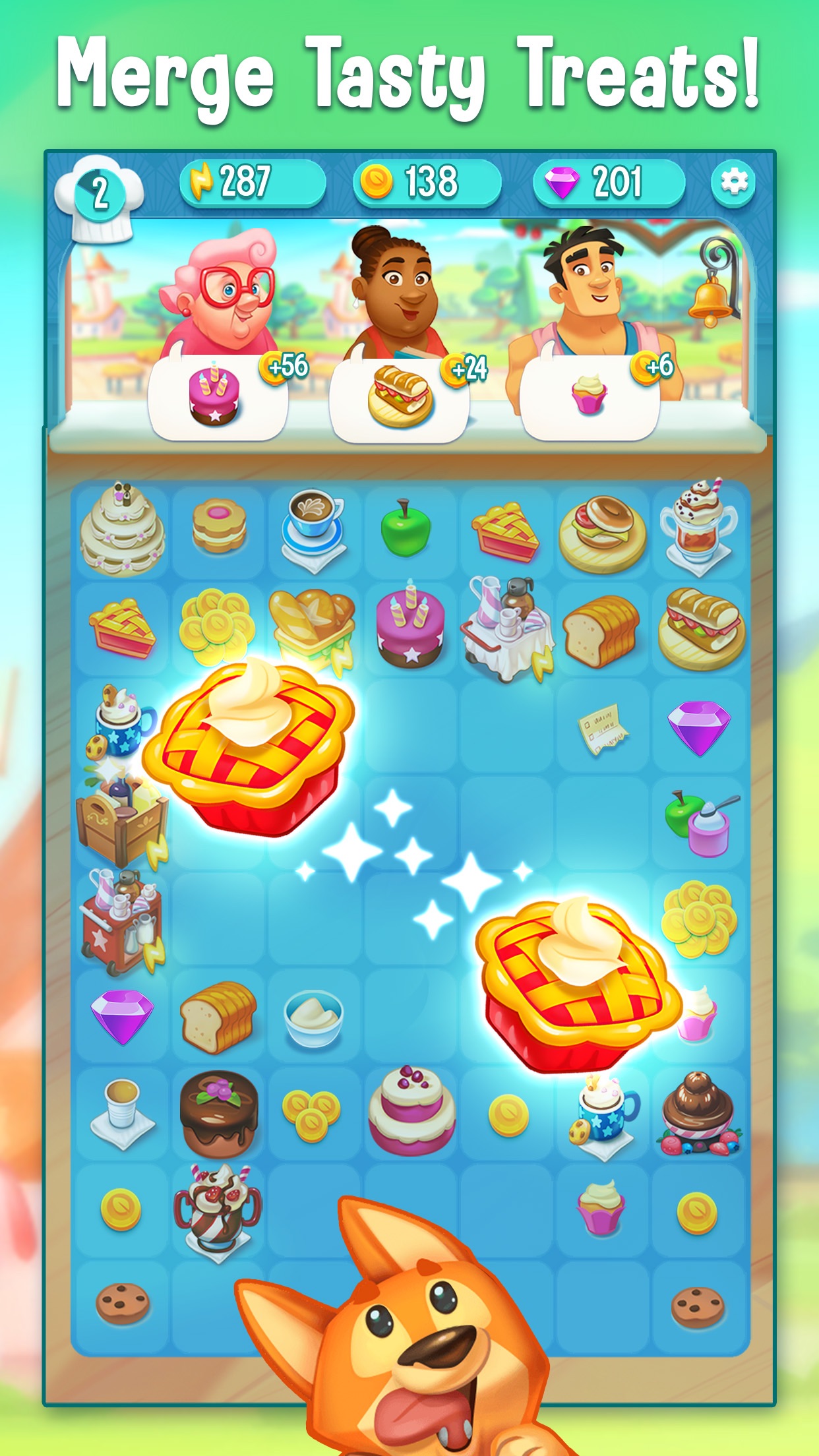 Love & Pies - Merge Mystery · 图03 · 官方商店宣传图 · 1242×2208