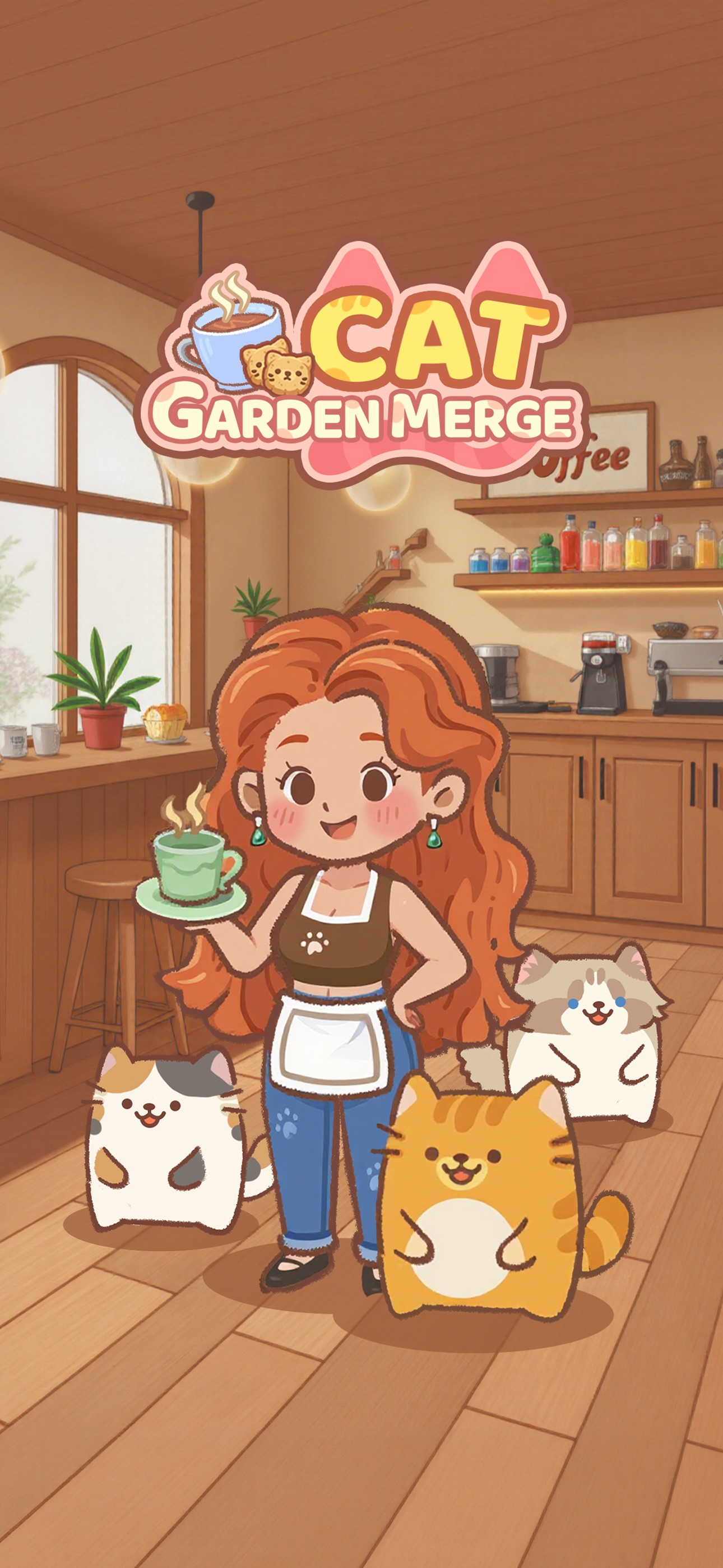 Cat Garden Merge · 图01 · 官方商店宣传图 · 1290×2796