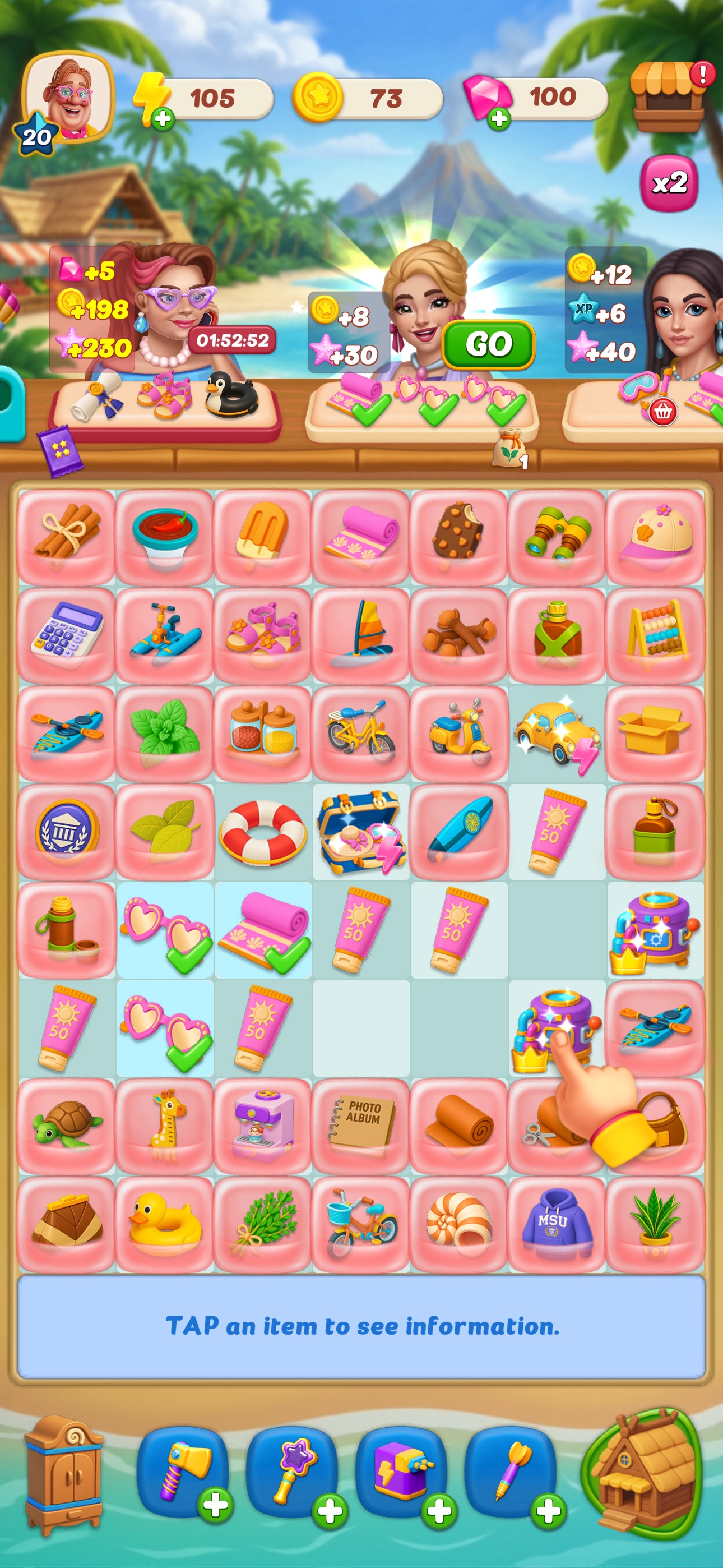 Beach Bliss: Merge Puzzle · 图02 · 棋盘要素（含宣传包装） · 1290×2796