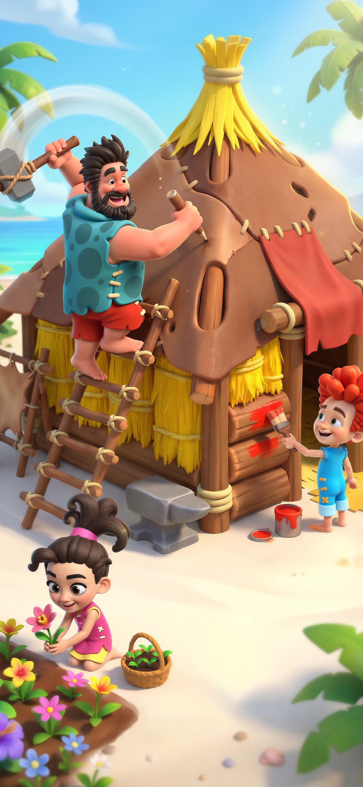 Family Bay: Merge & Farm · 图02 · 官方商店宣传图 · 1242×2688