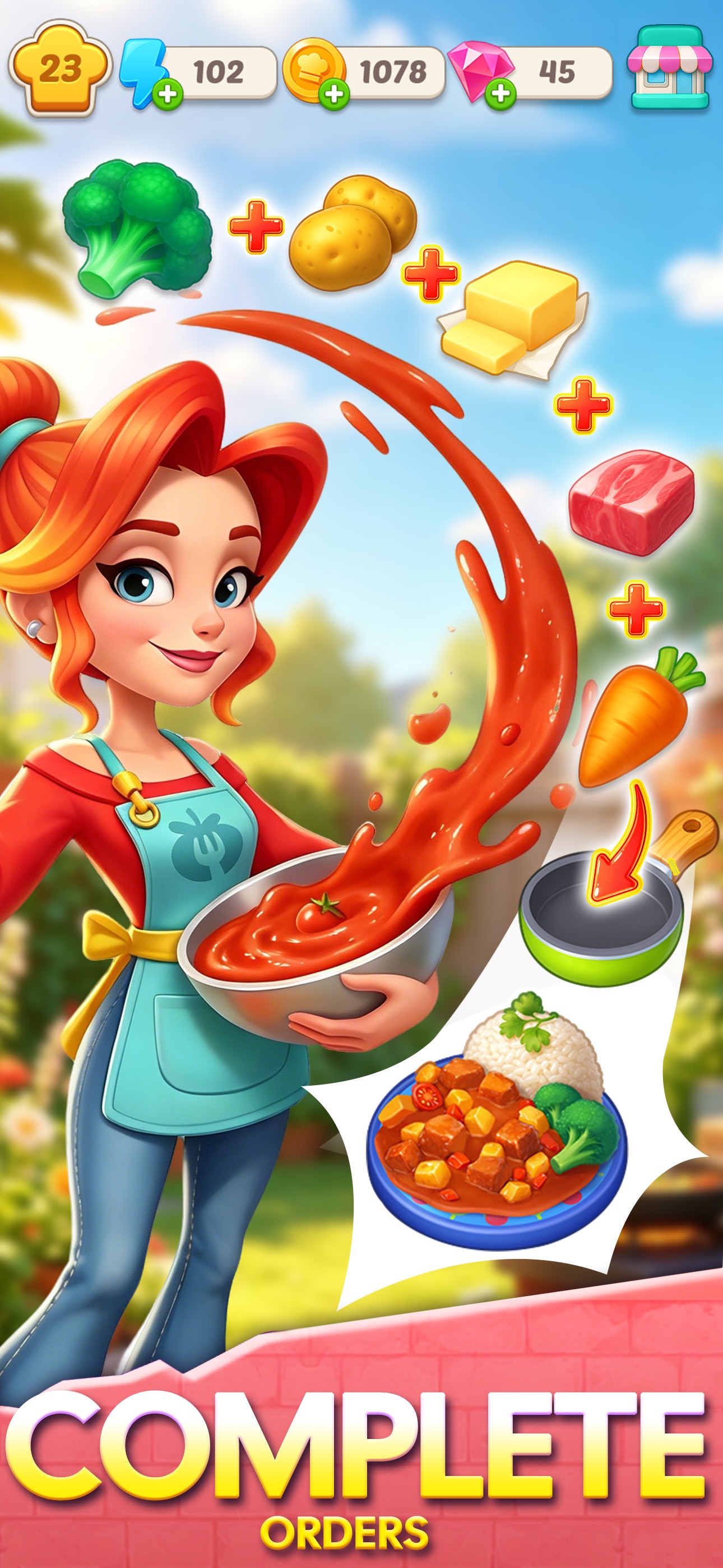 Yumtopia: Merge & Cook · 图02 · 官方商店宣传图 · 1290×2796