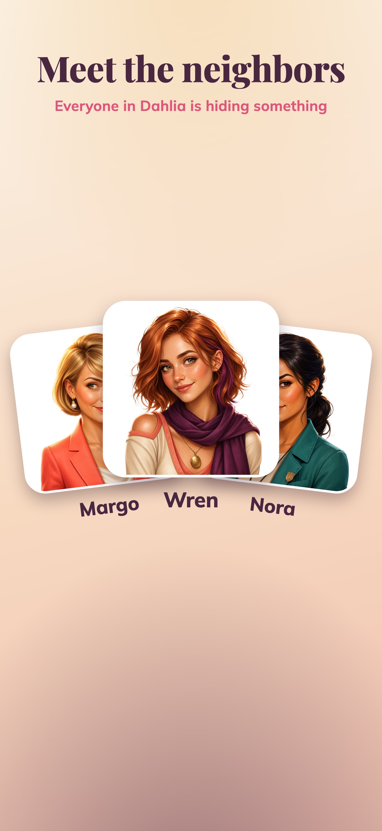 Dahlia: Cozy Merge Mystery · 图04 · 官方商店宣传图 · 1320×2868