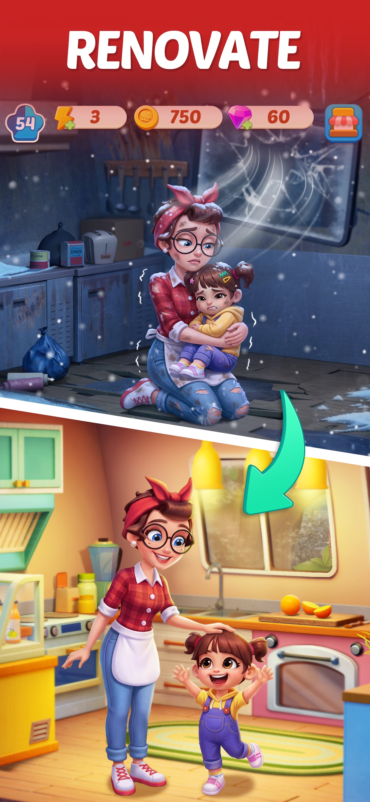 Merge Cooking · 图03 · 官方商店宣传图 · 1290×2796