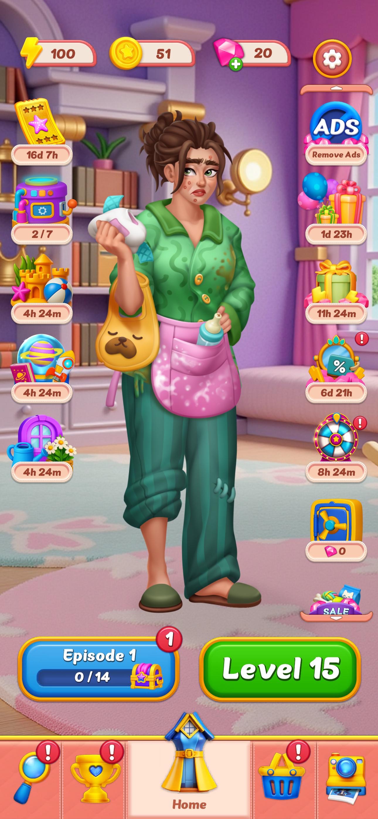 Golden Touch: Merge & Makeover · 图01 · 成长/场景要素（含宣传包装） · 1290×2796