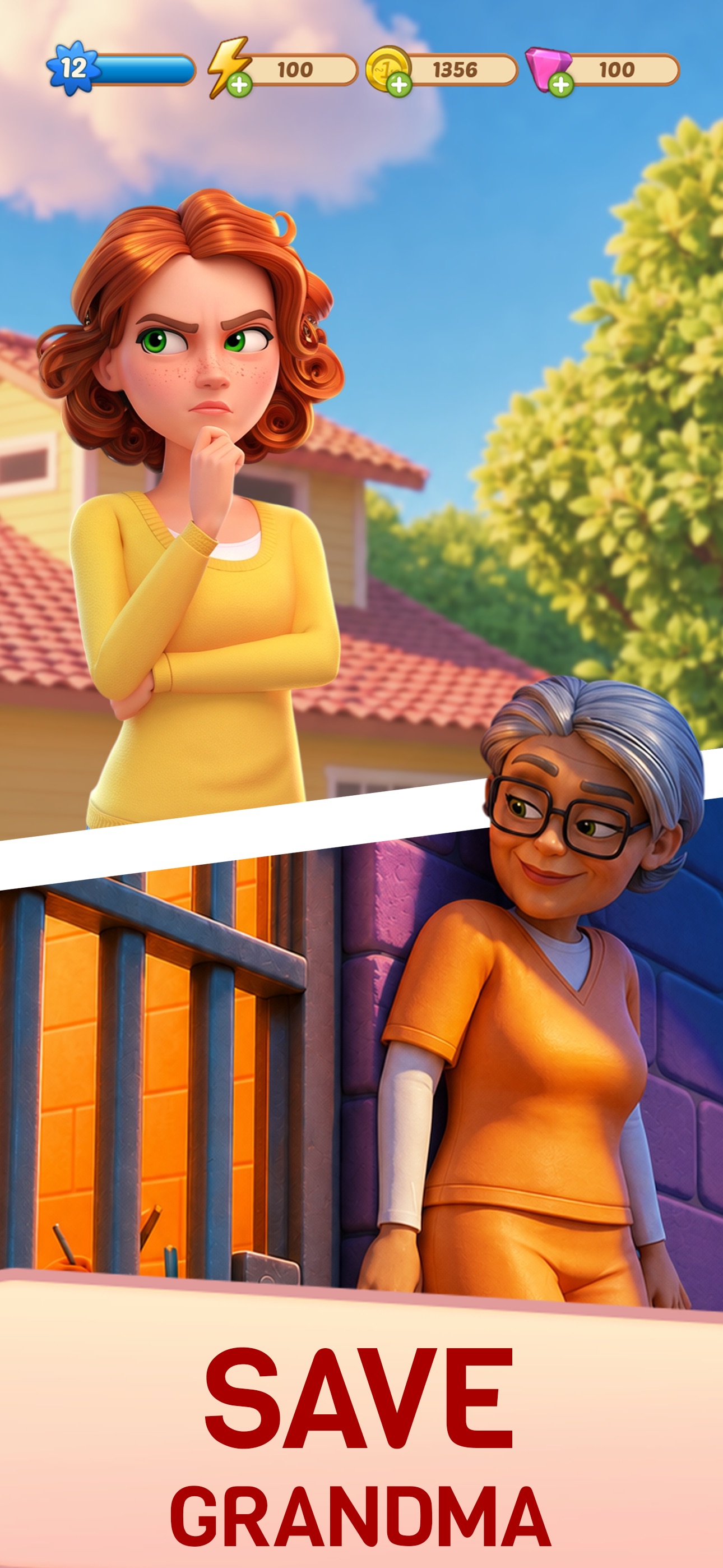 Merge Mansion: Puzzles & Story · 图03 · 官方商店宣传图 · 1290×2796
