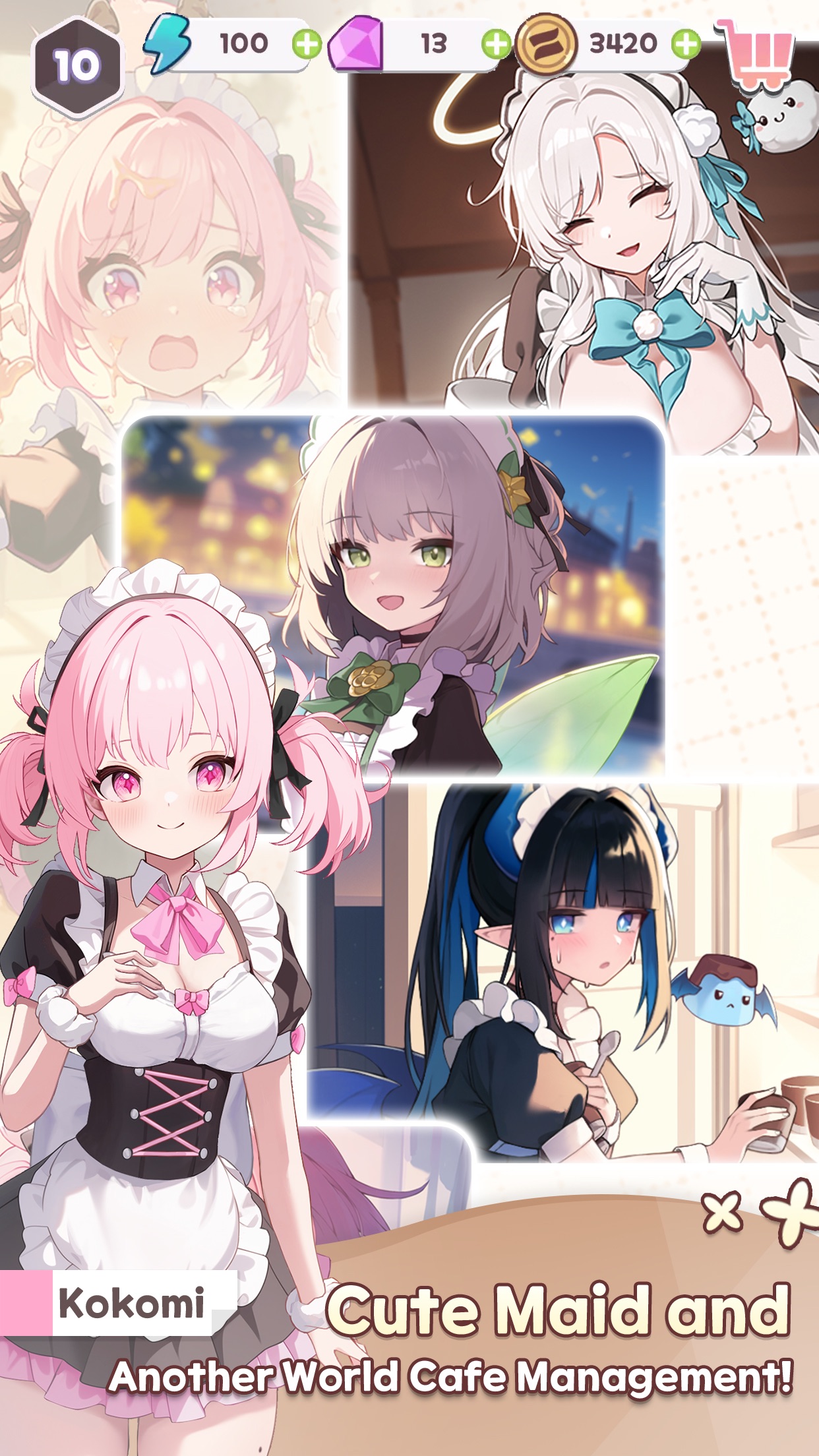 Merge Maid Cafe · 图02 · 成长/场景要素（含宣传包装） · 1242×2208