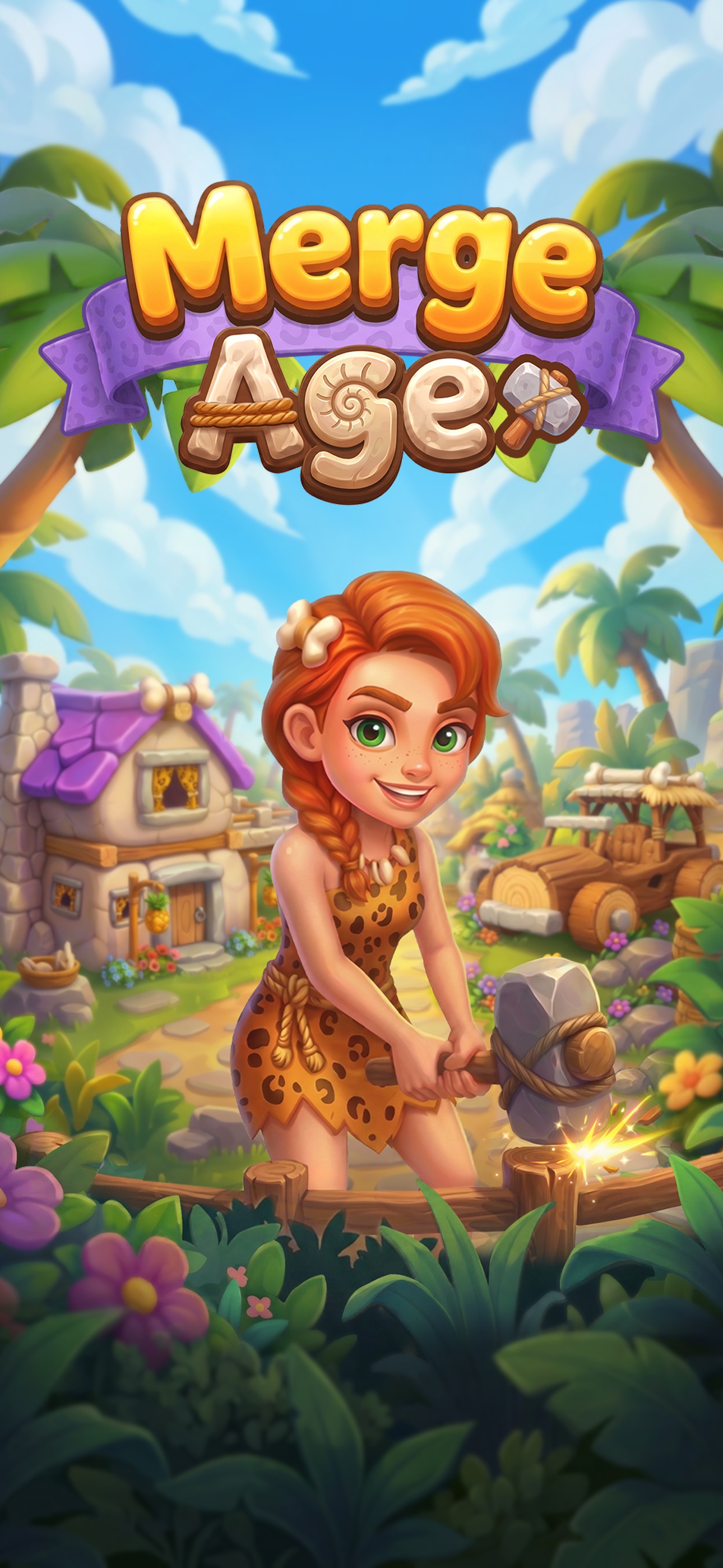 Merge Age: Stone Haven · 图06 · 官方商店宣传图 · 1290×2796