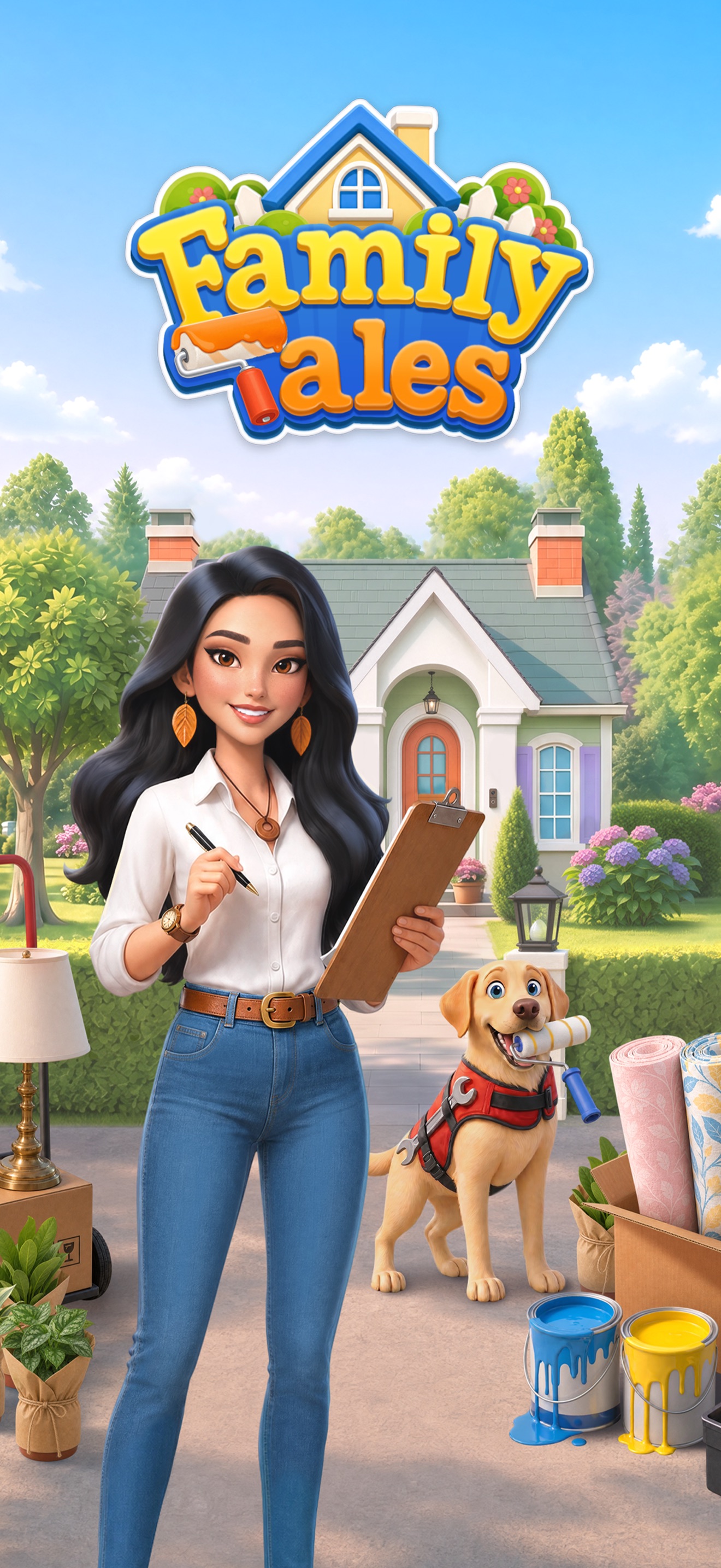 Family Tales: Merge & Design · 图05 · 官方商店宣传图 · 1320×2868
