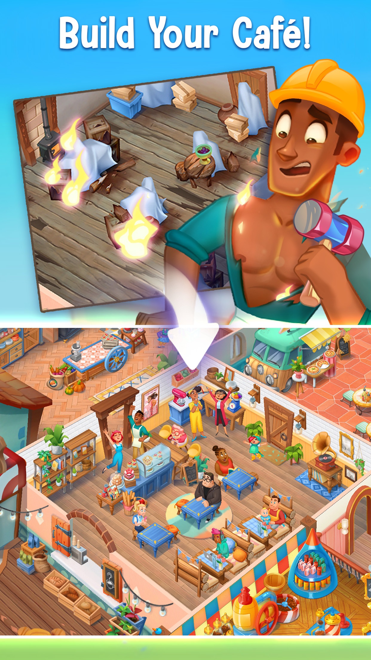 Love & Pies - Merge Mystery · 图02 · 官方商店宣传图 · 1242×2208