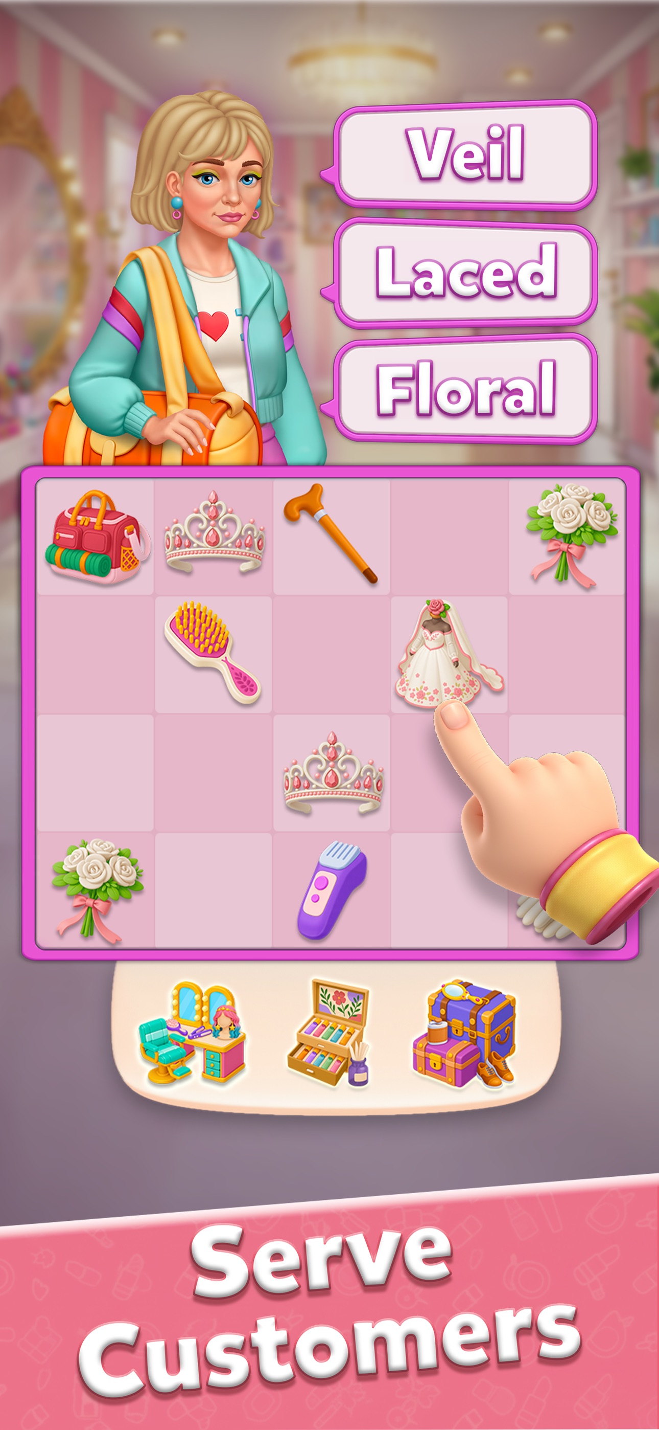 Glow Tales: Merge & Makeover · 图03 · 官方商店宣传图 · 1290×2796