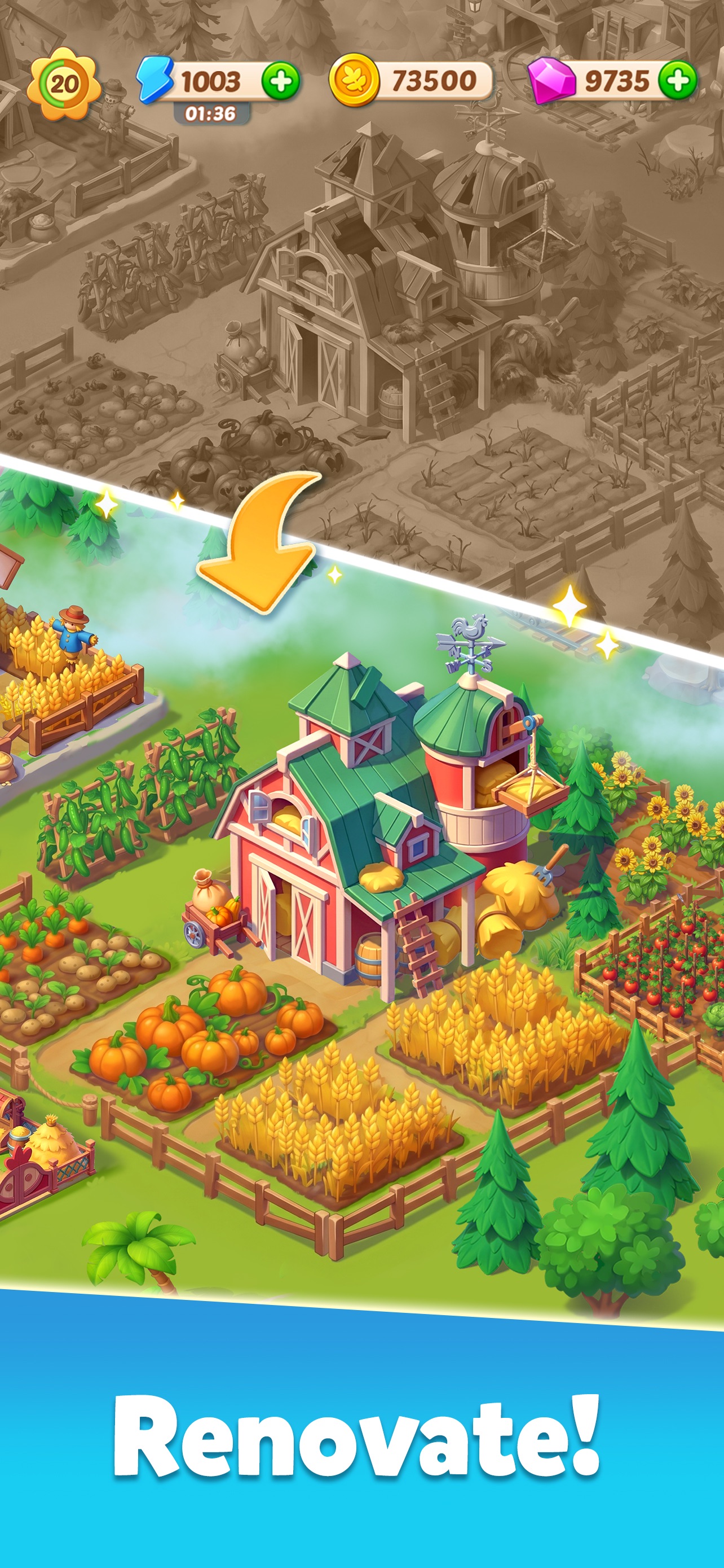 Family Farm Merge · 图04 · 成长/场景要素（含宣传包装） · 1284×2778