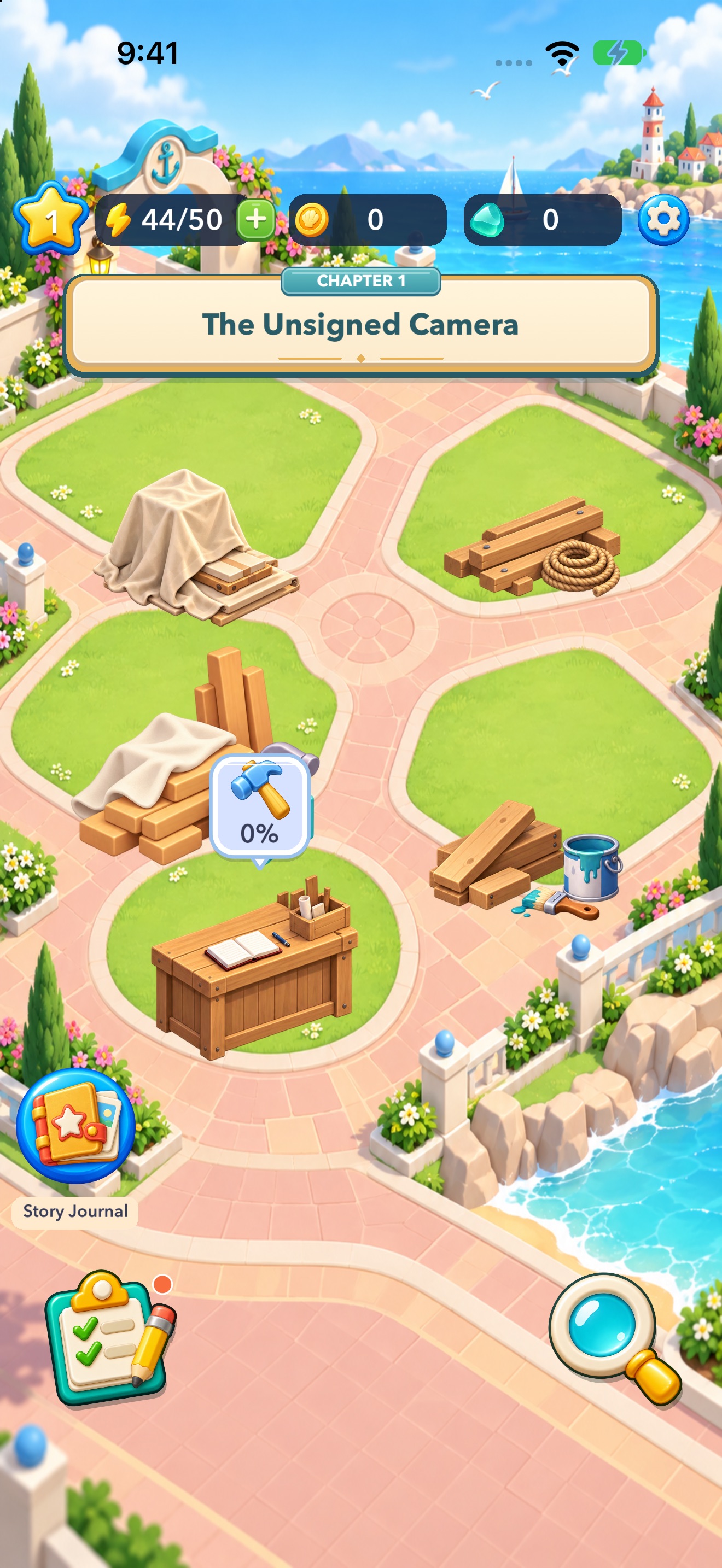 Merge & Mend: Puzzle Adventure · 图06 · 成长/场景要素（含宣传包装） · 1320×2868