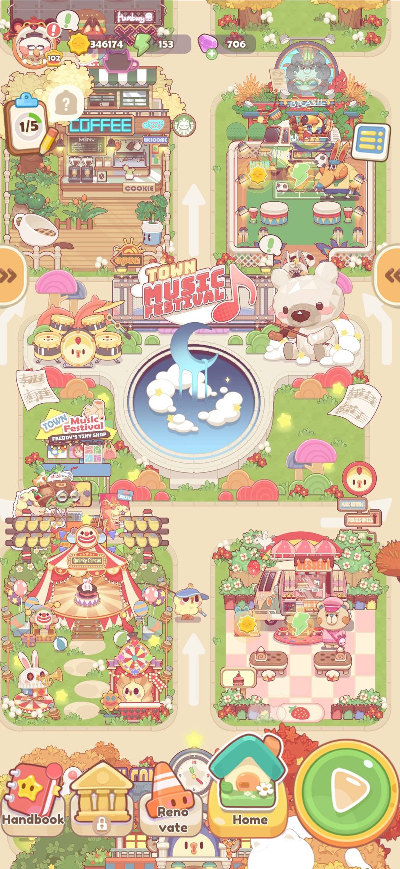 Quirky Town: Merge & Story · 图06 · 官方商店宣传图 · 1290×2796