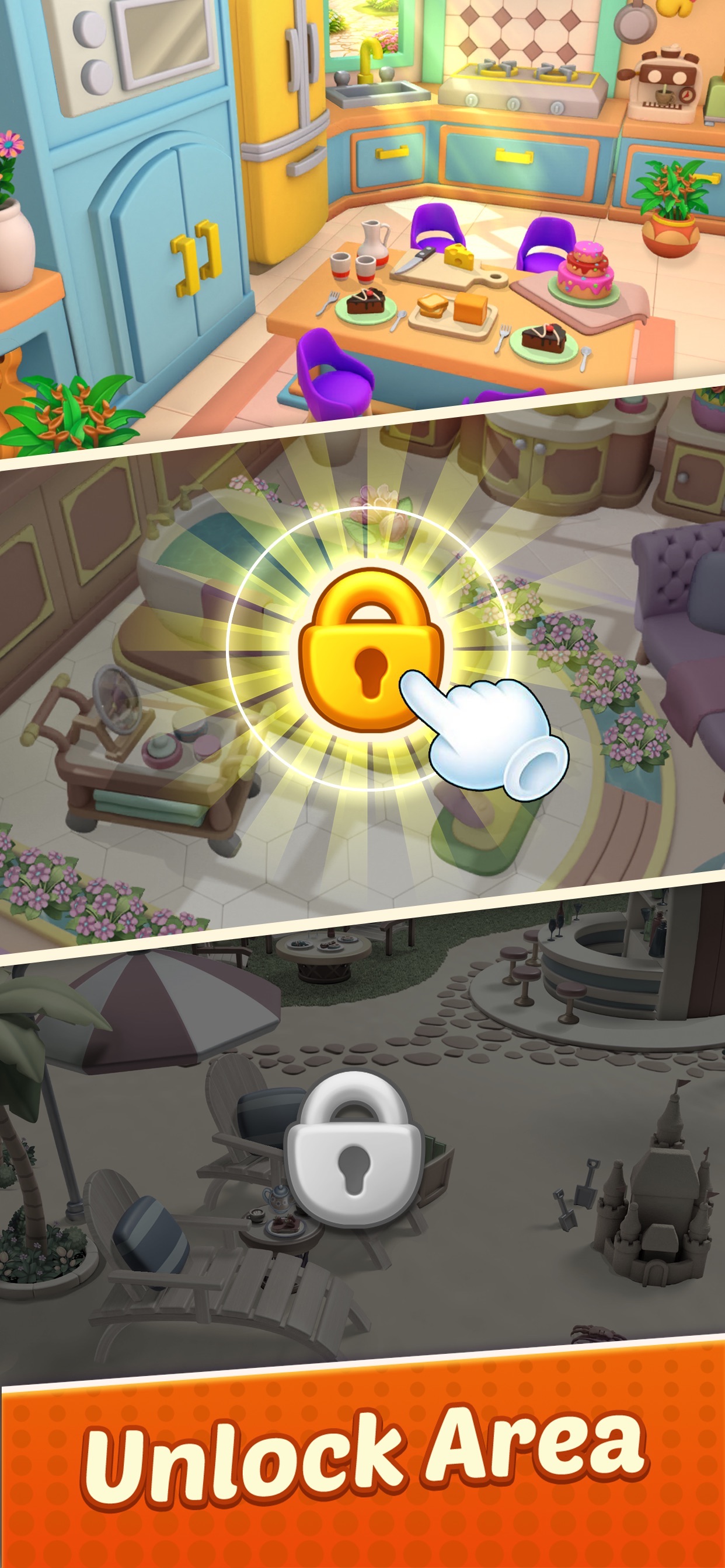 Seaside Secrets: Merge & Story · 图04 · 官方商店宣传图 · 1242×2688