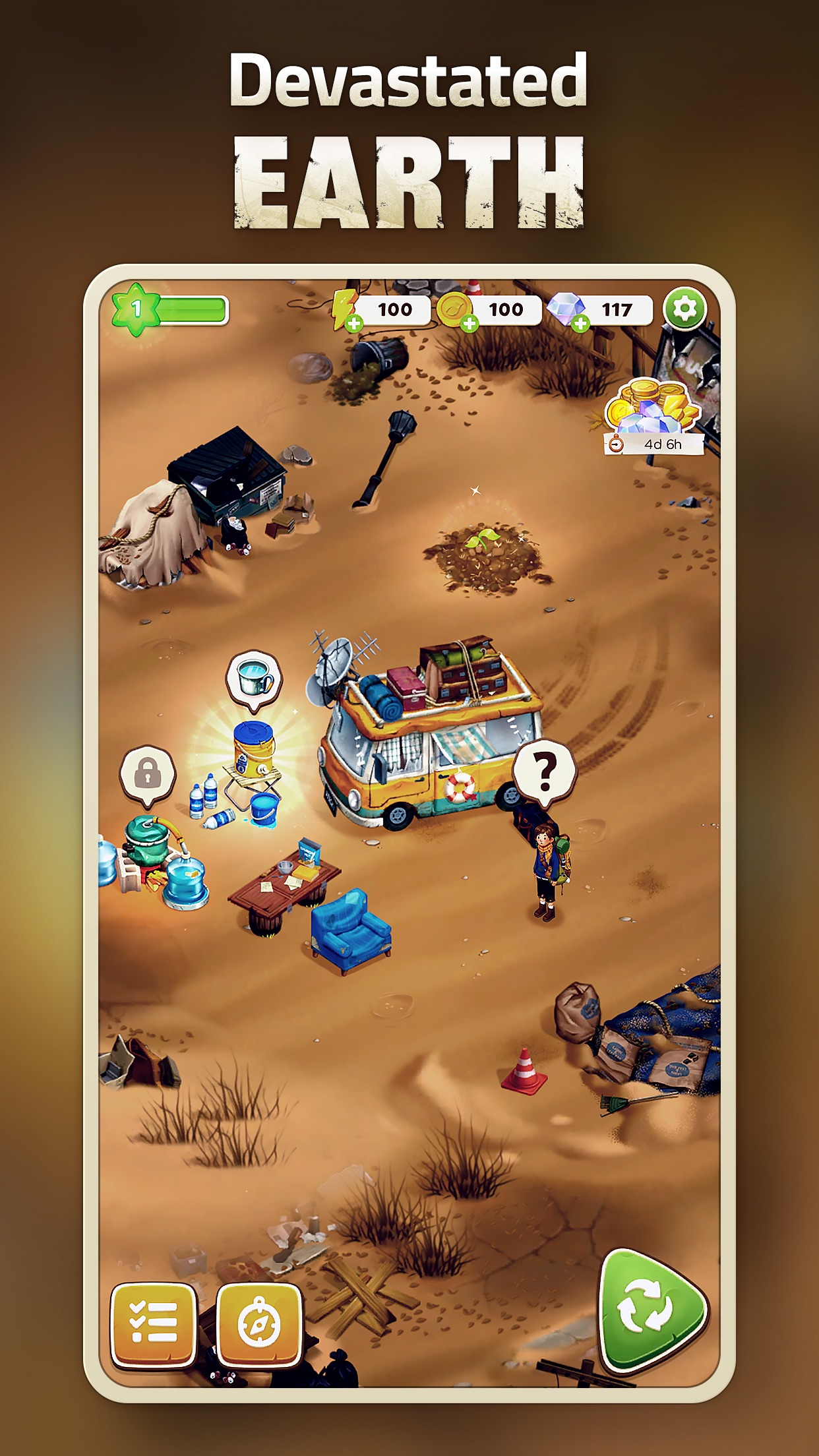 Merge Survival : Wasteland · 图01 · 官方商店宣传图 · 1242×2208