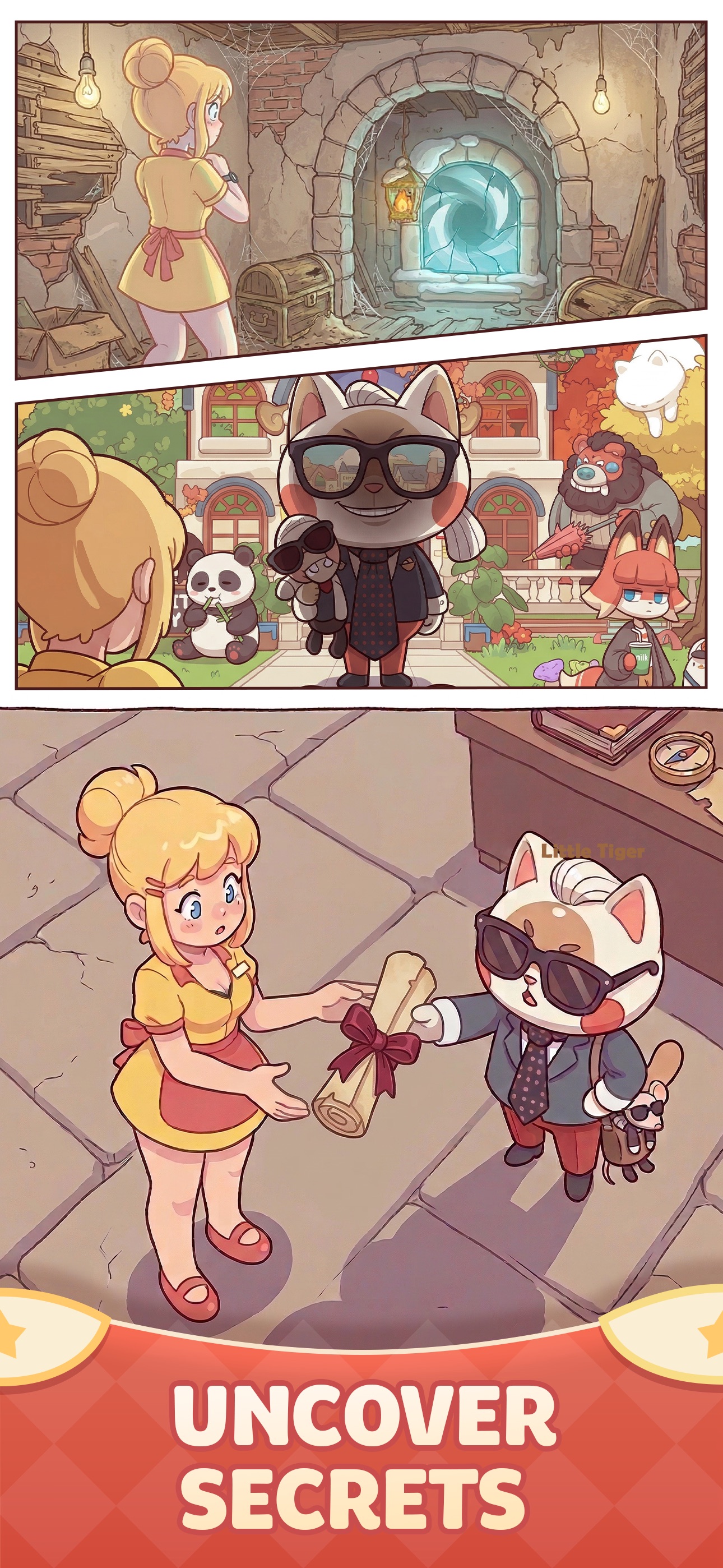 Quirky Town: Merge & Story · 图04 · 官方商店宣传图 · 1290×2796