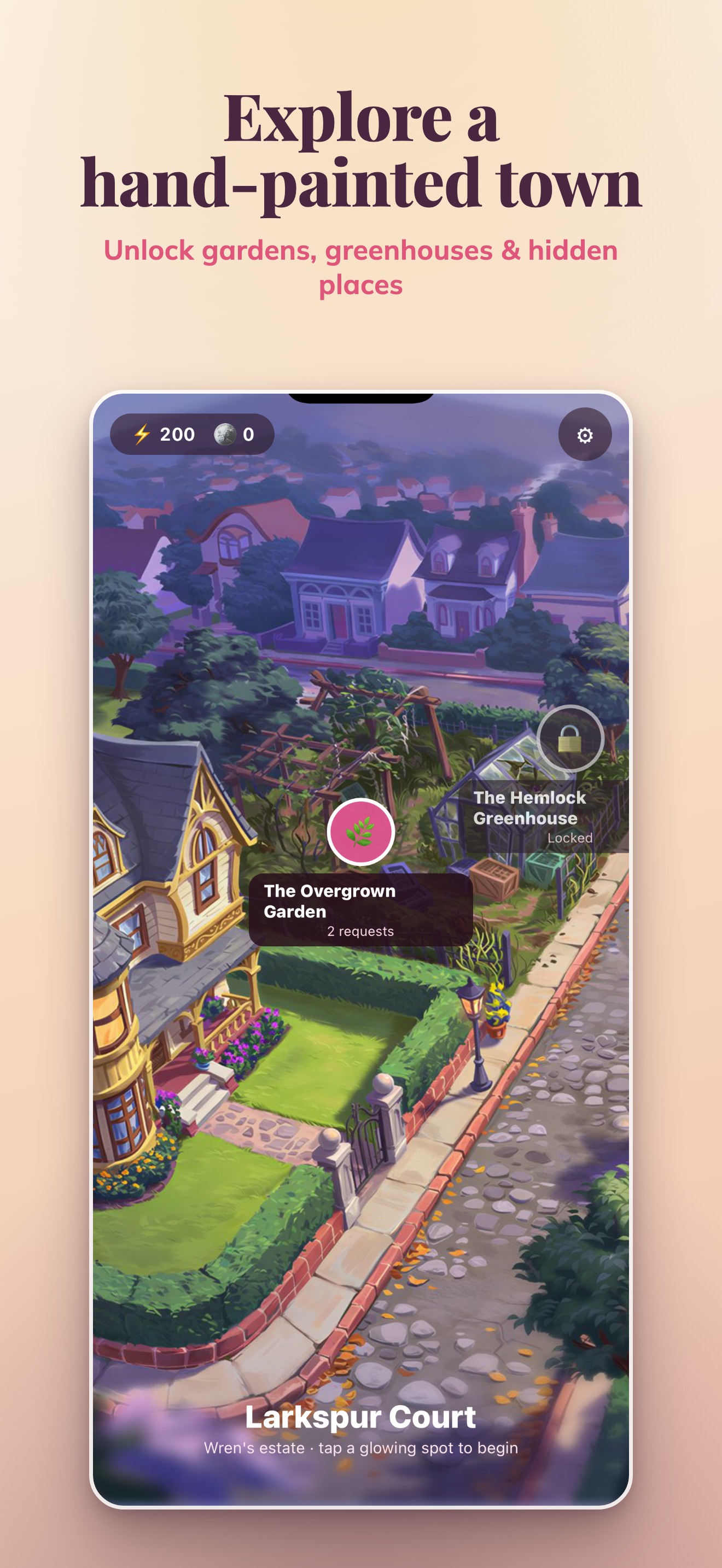 Dahlia: Cozy Merge Mystery · 图03 · 成长/场景要素（含宣传包装） · 1320×2868